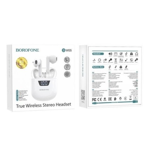 Бездротові навушники BOROFONE BW05,білий