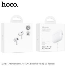 Бездротові навушники HOCO EW69 TWS з ANC+ENC шумозаглушенням, Bluetooth 5.4, бездротова зарядка