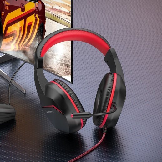 Дротова комп'ютерна гарнiтура BOROFONE BO104 gaming headphones