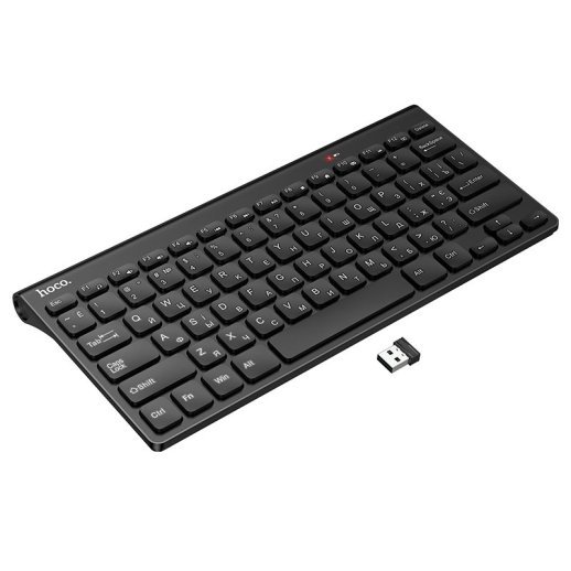 Клавіатура HOCO GM70 Dragon бездротова 2.4G з USB-ресивером для ПК та ноутбука, чорна