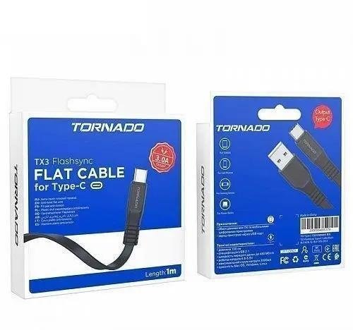 USB Cable TORNADO TX3 Type-C 3A/1m White