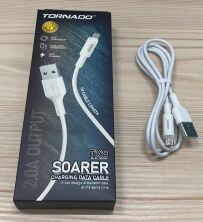 USB Cable TORNADO TX8 Micro 2.4A/1m White