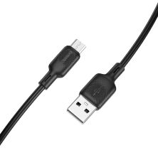 USB кабель BOROFONE BX113 USB - micro SILICONE, 2.4A, 1 метр, чорний