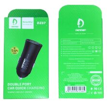 Автомобільний зарядний пристрій DENMEN DZ07 2.4A 2USB PORT