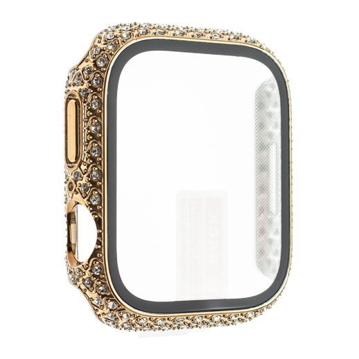 Накладка із захисним склом та стразами APPLE WATCH РОЖОВЕ ЗОЛОТО