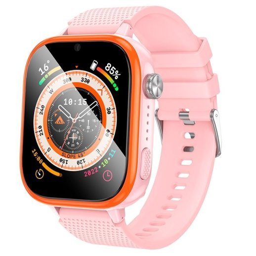Годинник HOCO Y101 children watch with call function 4G, РОЖЕВИЙ