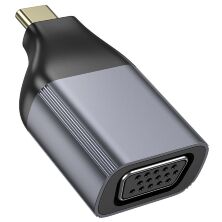 Перехідник HOCO UA34 Type-C - VGA, сірий