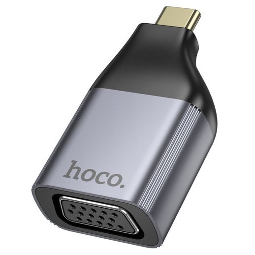 Перехідник HOCO UA34 Type-C - VGA, сірий