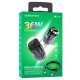 Автомобільний зарядний пристрій BOROFONE BZ29A PD 36W TYPE-C / USB QC3.0 + кабель TYPE-C - LIGHTNING, фіолетовий