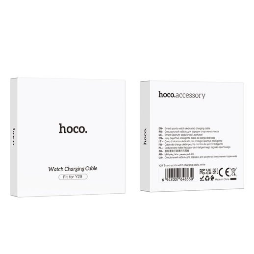 Кабель HOCO для заряджання годинника Y29/Y42 Ultra/Y43 AMOLED, білий