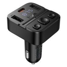 Автомобільний Bluetooth FM-трансмітер HOCO E87 Delta 35W (1A1C)