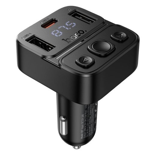 Автомобільний Bluetooth FM-трансмітер HOCO E87 Delta 35W (1A1C)