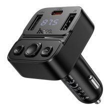 Автомобільний Bluetooth FM-трансмітер HOCO E87 Delta 35W (1A1C)