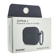Чохол для Apple AirPods 3 з карабіном NEW з'єднаний lavender