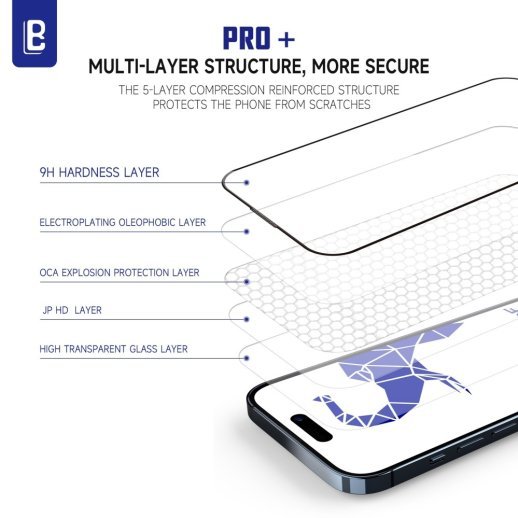 Захисне скло Pro Plus Dust Proof для Apple iPhone 17 Pro Max Transparent