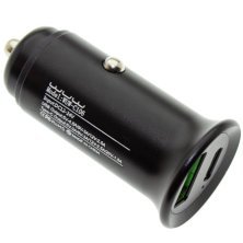 Автомобільний зарядний пристрій WUW C106 USB TYPE-C PD чорний