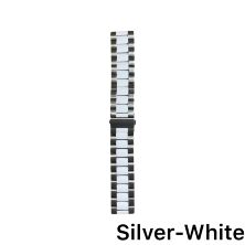 Ремінець для Xiaomi Amazfit Bip Steel 22mm Silver-White
