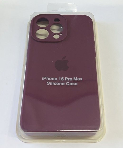 Чехол Silicone Case Copy Apple iPhone 15 Pro Max Square White, 02