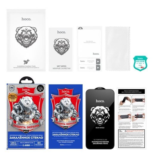 Скло для телефону HOCO A777 Bear Shield HD APPLE iPhone 16E / 14 / 13 / 13 PRO 6.1"