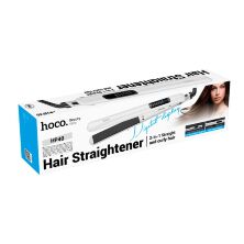 HOCO HP40 Випрямляч для волосся 2-в-1: для випрямлення та завивки, БІЛИЙ