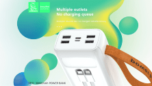 POWERBANK DENMEN DP31 30000mAh 4.5A 22,5W + ЛАМПА WHITE