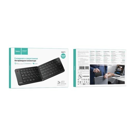 Клавіатура HOCO GM71 бездротова 2.4G з USB-ресивером для ПК та ноутбука, чорна