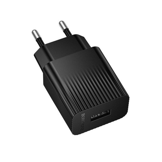 Мережевий зарядний пристрій BOROFONE BAS71A USB 2,1A, чорний