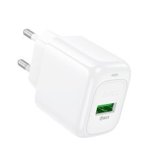 Мережевий зарядний пристрій HOCO CS52A USB QC 3.0, білий