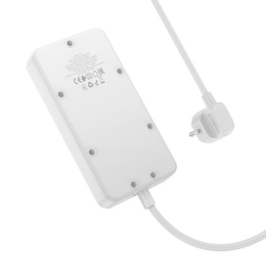 Сетевой удлинитель Hoco AC7A (3USB/1Type-C/3xSocket) (черный)