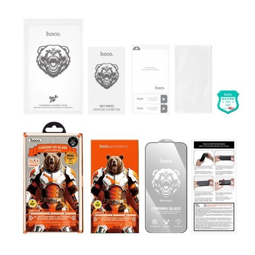 Скло для телефону HOCO A888 Pro Bear Shield Corning HD APPLE iPhone 17 PRO MAX