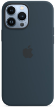 Silicone Case Original With MagSafe and Splash Screen Apple iPhone 13 Pro Midnight Blue