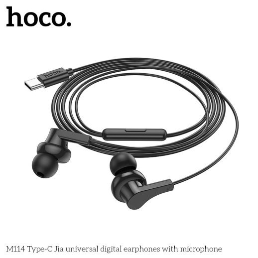 Дротові навушники HOCO M114 Type-C, чорний