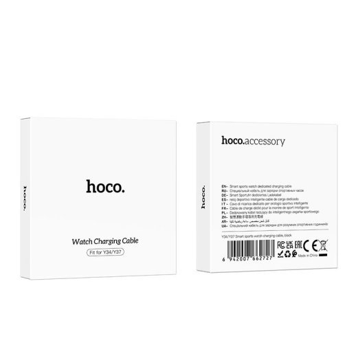 Кабель HOCO для заряджання годинника Y34/Y37/Y41/Y45, чорний