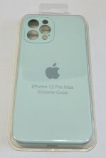 Чохол Silicone Case Copy Apple iPhone 12 Pro Max Square Light Turquoise, 26