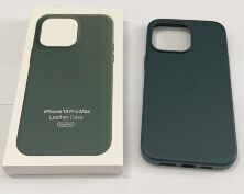 Чохол Leather Case Apple Iphone 14 ProMax  MagSafe Forest Green