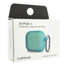 Чохол для Apple AirPods 3 з карабіном NEW з'єднаний luminous