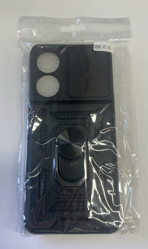 Armor Case With Curtain for Oppo Reno8T 4G Dark Blue