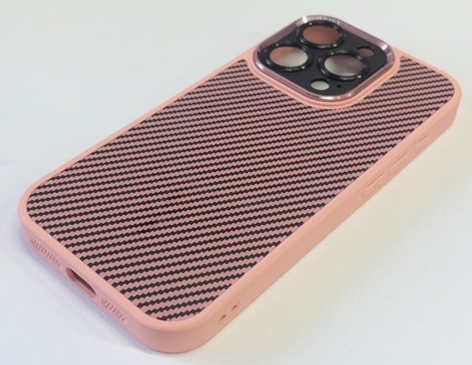 Case Carbone Shield Magsafe  for Apple Iphone 15 ProMax Pink