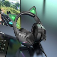 Дротова комп'ютерна гарнiтура BOROFONE BO106 CAT з вушками