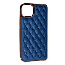 Накладка Puloka Leather Case для Apple iPhone 14 Plus Dark Blue