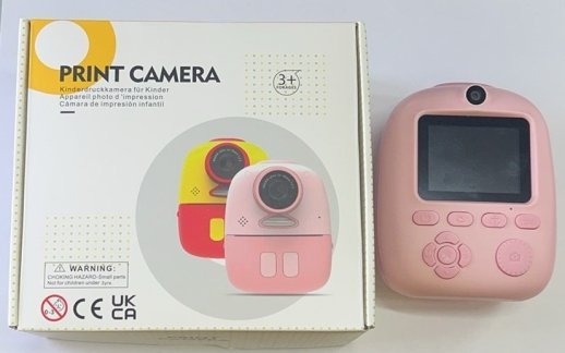 Детский Цифровой Фотоаппарат с принтером D10M Красный
