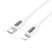 USB-C кабель BOROFONE BX114 Type-C - Lightning SILICONE 60W, 3A, 1 метр, білий