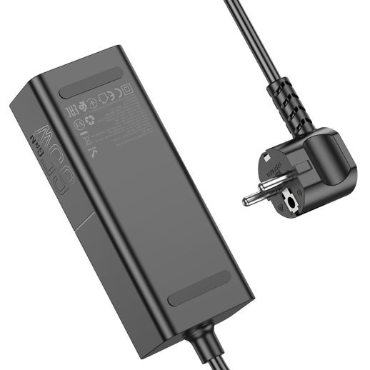 Сетевой удлинитель Hoco NS4 (1USB/2Type-C/1xSocket) (черный)
