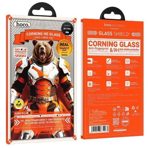 Скло для телефону HOCO A888 Bear Shield HD APPLE iPhone 17 AIR