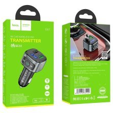 FM трансмітер HOCO E67 Bluetooth з швидкою зарядкою 1USB QC 3.0 18W + 1USB FLASH з гучним зв'язком