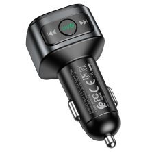 FM трансмітер HOCO E67 Bluetooth з швидкою зарядкою 1USB QC 3.0 18W + 1USB FLASH з гучним зв'язком