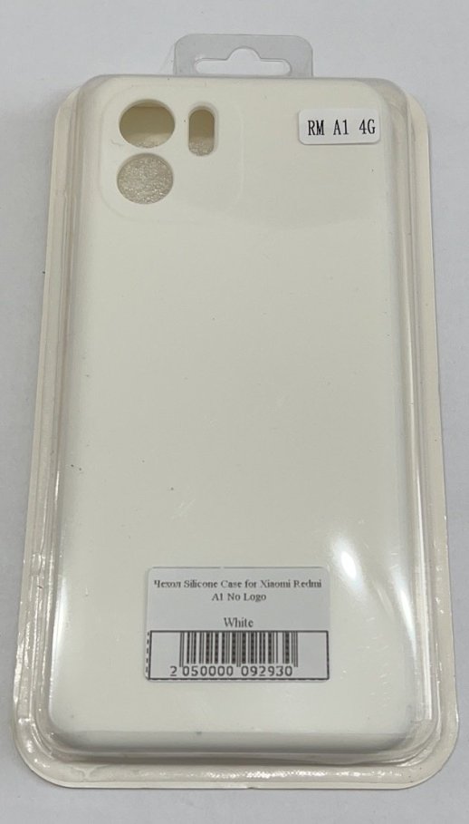 Чехол Silicone Case for Xiaomi Redmi A1/A2 No Logo White