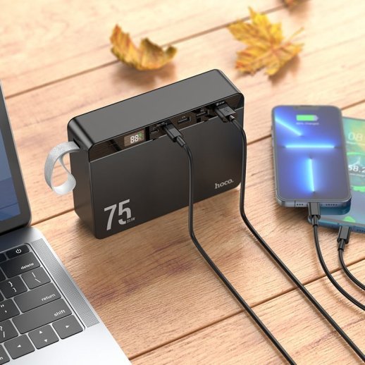 Power Bank HOCO J94 OVERLORD 22.5W 75000mah ЧОРНИЙ