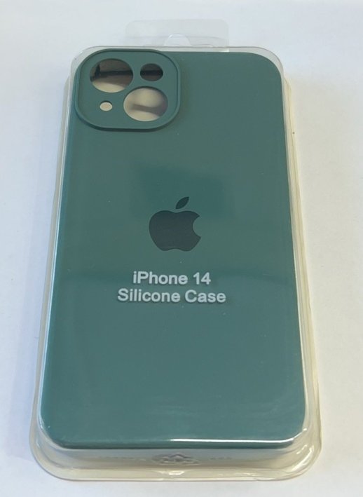Чохол Silicone Case Copy Apple iPhone 14 Square Pine Green, 13