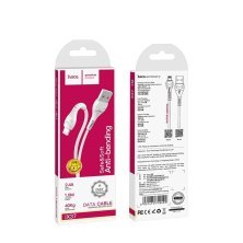 USB кабель HOCO X37 USB - Lightning 1м БIЛИЙ